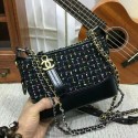 Chanel Gabrielle Mini Shoulder Bag Suede Leather 1010A Black HV03616Zw99