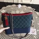 Chanel Gabrielle Nubuck leather Shoulder Bag 1010A dark blue HV05399lu18