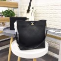 Chanel hobo handbag AS0414 black HV09180CI68