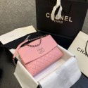 Chanel Lambskin flap bag 8095 pink HV11642tQ92