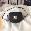 Chanel Lambskin & Gold-Tone Metal bag A57910 black HV03805DS71