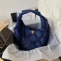 Chanel large hobo bag AS2292 Navy Blue HV08103CD62