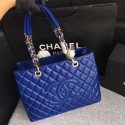 Chanel LE BOY GRAND SHOPPING TOTE BAG GST A50995 blue Gold chain HV04201Is53