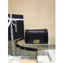 Chanel Leboy Original Calfskin leather Shoulder Bag K67085 black & Gold-Tone Metal HV11666Ym74