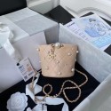 Chanel mini drawstring bag AS2518 Apricot HV08681yj81