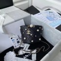 Chanel mini drawstring bag AS2518 black HV10934KX51