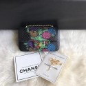 Chanel Mini Flap Bag Python & Gold-Tone Metal c69900 black HV11606gN72