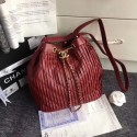 Chanel origianl lambskin drawstring bag 3326 red HV00813Gh26