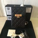 Chanel Original Caviar leather Mobile phone bag 2589 black HV00690Va47