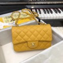 CHANEL Original Classic Handbag 1116 yellow HV04170DS71