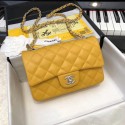 CHANEL Original Classic Handbag 1116 yellow HV06959Wi77