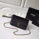 Chanel Original Flap Bag Lambskin & Gold-Tone Metal A57276 black HV00429fJ40