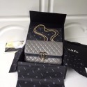 Chanel Original Flap Bag Lambskin & Gold-Tone Metal A57276 grey HV07109lk46