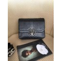 Chanel Original Flap Bag Python, Lambskin & Gold-Tone Metal A57277 black HV06778UW57