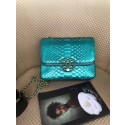 Chanel Original Flap Bag Python, Lambskin & Gold-Tone Metal A57277 green HV00488LG44