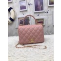 Chanel Original Lambskin Flap Bag with Top Handle A57069 pink HV07811EC68