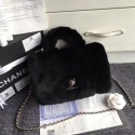 Chanel Original Leather Cony Hair top handle bag 6950 black HV11157dN21