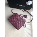 Chanel Original Leather Medium Cosmetic Bag 93443 Wine HV05271Yr55