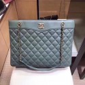 Chanel Original Sheepskin Leather Shoulder Bag 2236 Sky blue HV04144nU55