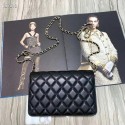Chanel Original Sheepskin Leather Shoulder Bag 33815 Black HV05329vj67