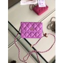 Chanel Original Small classic Sheepskin Shoulder Bag AP0146 Lavender HV11918tg76