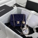 Chanel Original Small velvet flap bag AS1115 royal blue HV04103uZ84