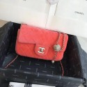 Chanel Original Small velvet flap bag AS1792 Watermelon red HV10731EC68