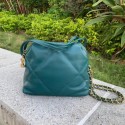Chanel Original Soft Leather Chain Bag & Gold-Tone Metal AS0781 green HV04122Gm74