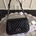 Chanel Sheepskin Leather Shoulder Bag COCO 5698 black HV03823Kf26
