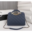 Chanel Sheepskin Tote Bag 3269 blue HV07515RX32