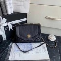 Chanel Shoulder Bag Original Leather Black AS0729 Gold HV01642qB82