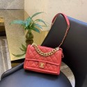 Chanel Shoulder Bag Original Leather Red 50938 Gold HV11814rf73