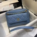 CHANEL Small camera bag Grained Calfskin & Gold-Tone Metal AS1367 blue HV05793fH28