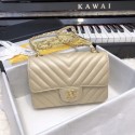 Chanel Small Classic Handbag Grained Calfskin & Gold-Tone Metal A69900 gold HV07276su78