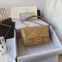 Chanel small flap bag Calfskin & Gold-Tone Metal AS2232 brown HV04164yx89