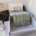 Chanel small flap bag Calfskin & Gold-Tone Metal AS2232 Green HV07762pk20