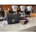 Chanel small flap bag Lambskin & Gold-Tone Metal AS2051 black HV11603yC28