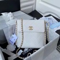Chanel small hobo bag AS2543 AS2542 white HV05380De45