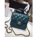 Chanel small tote bag 8817 blue HV00343mV18