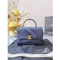 Chanel small tote bag Sheepskin & Gold-Tone Metal AS2059 blue HV11811np57