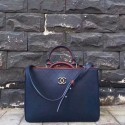 Chanel Top Original Leather Tote Bag 57021 blue HV07992tQ92