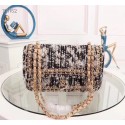 Chanel Tweed Calfskin 1112 apricot gold-Tone Metal HV06132Nw52