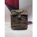 CHANEL Tweed small Backpack & gold-Tone Metal 69965 black HV05720tL32