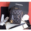 Chanel vanity case Grained Calfskin & Gold-Tone Metal AS0988 black HV08205mm78