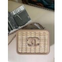 Chanel Vanity Case Original Weave A93343 Light brown HV11964aj95