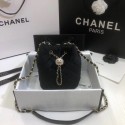 Chanel velvet Drawstring bag AS1894 black HV07552iv85