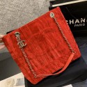 Chanel velvet Shoulder Bag AS1516 red HV06050NP24