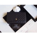 Chanel WOC Mini Shoulder Bag Original Caviar leather 33814V black gold chain HV00132JD28