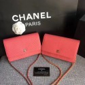 Chanel WOC Mini Shoulder Bag Original Caviar leather V33814 Watermelon HV07244Mn81