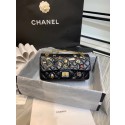 Cheap Chanel 2.55 handbag Aged Calfskin, Charms & Gold-Tone Metal A37586 black HV06586sZ66